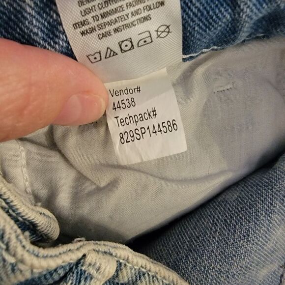 ROXY Floral Lace Overlay Denim Jean Shorts sz 00 - Picture 6 of 6